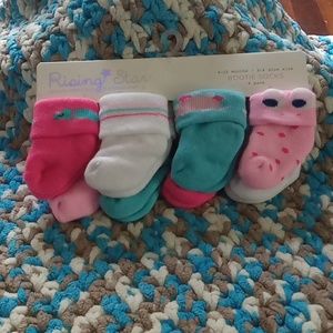 Baby girl bootie socks